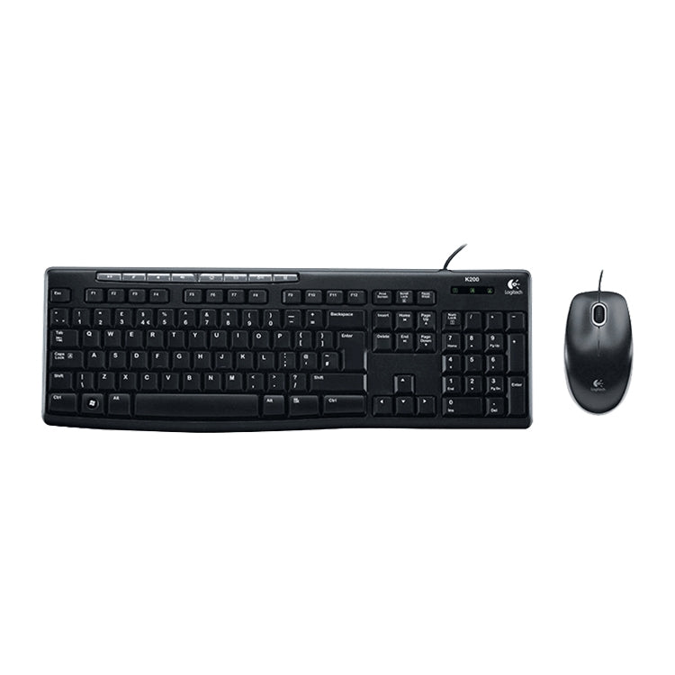 Set tastiera e mouse cablati Logitech MK200 Set tastiera e mouse cablati Logitech MK200
